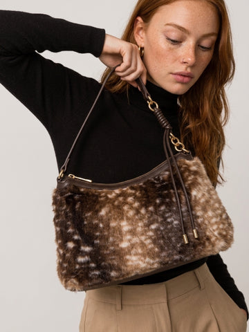 FELLIMITATTASCHE BAMBI - COFFEE