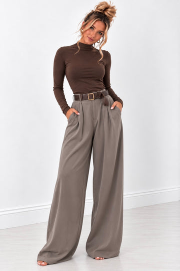 STOFFHOSE KATRINA - TAUPE