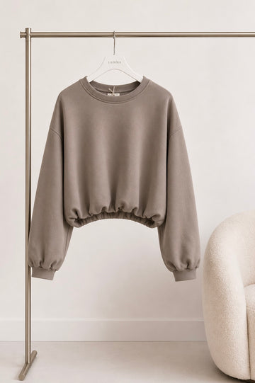 BUTTERSTOFFSWEATER BASIC - TAUPE