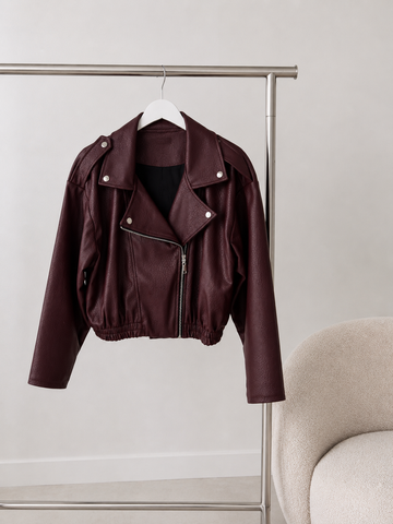 LEDERJACKE LEONA - WINE