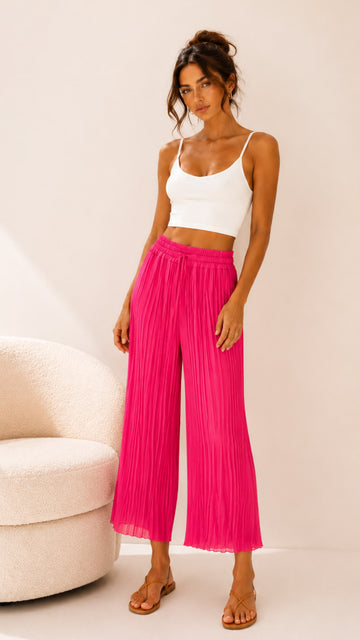 EINZELTEIL PLISSEEHOSE - PINK