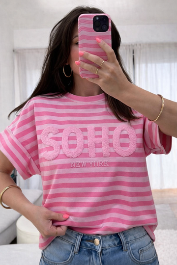 BAUMWOLLSWEATSHIRT SOHO - PINK/ROSA