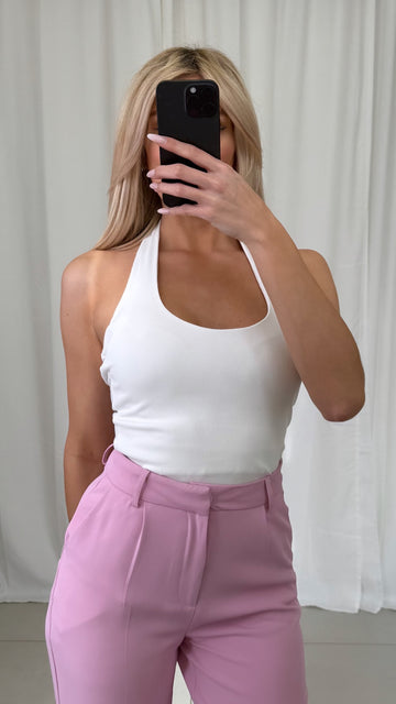 NECKHOLDERTOP CARA - WEISS