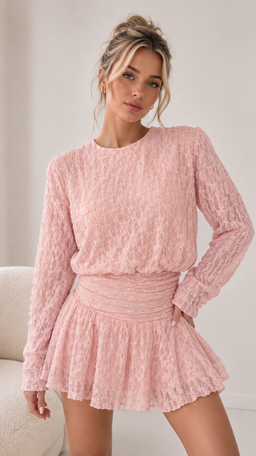 EINZELTEIL SPITZENKLEID MARIE - ROSA