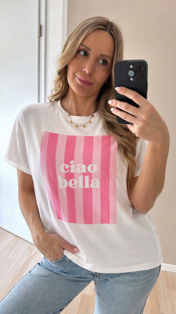 VISKOSESHIRT BELLA - WEISS