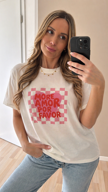 BAUMWOLLSHIRT AMOR - WEISS