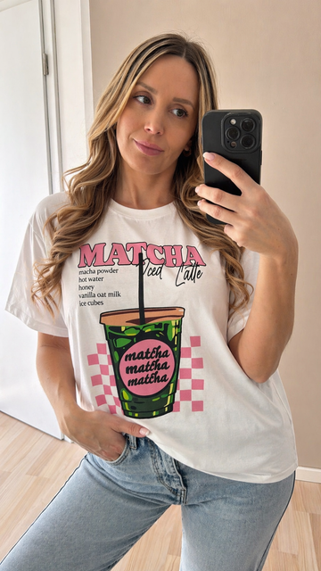 BAUMWOLLSHIRT MATCHALOVE - WEISS