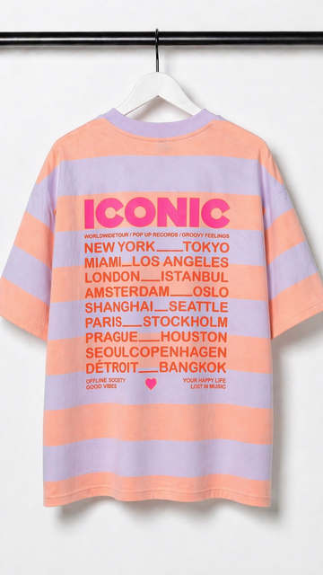 BUTTERSTOFFSHIRT 
ICONIC - APRICOT/FLIEDER
