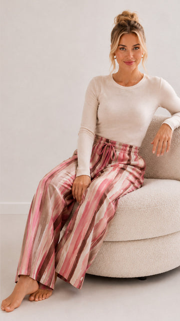 VISKOSEHOSE LINA - ROSA/PINK