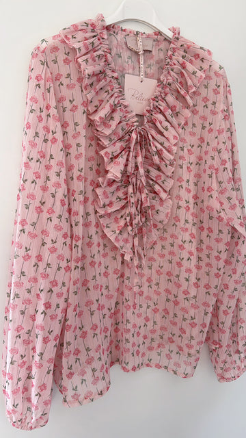 CHIFFONBLUSE ROSES - ROSA