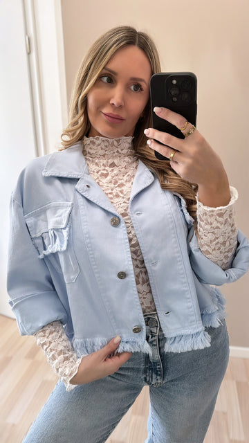 JEANSJACKE ELLA - HELLBLAU