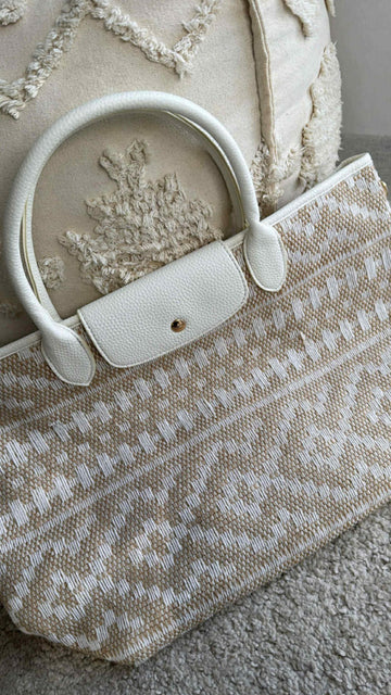 UMHÄNGETASCHE - WEISS BAST