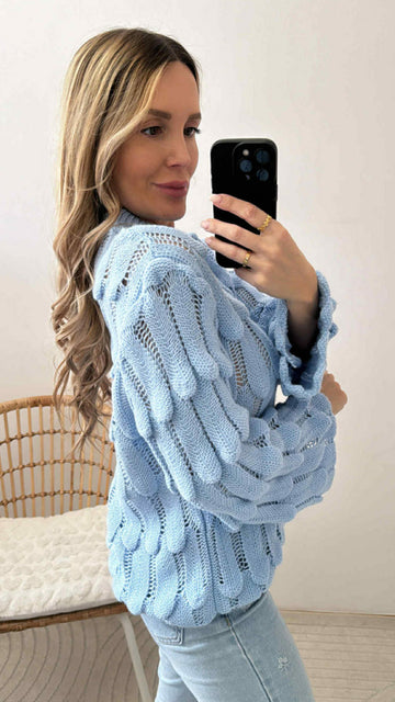 STRICKPULLI PARROT - HELLBLAU