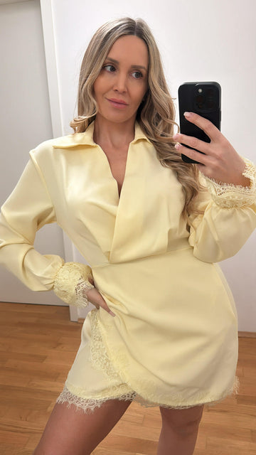 EINZELTEIL KLEID - HELLGELB