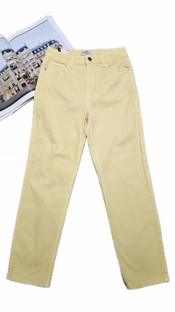 MOMFIT JEANS SELMA - HELLGELB