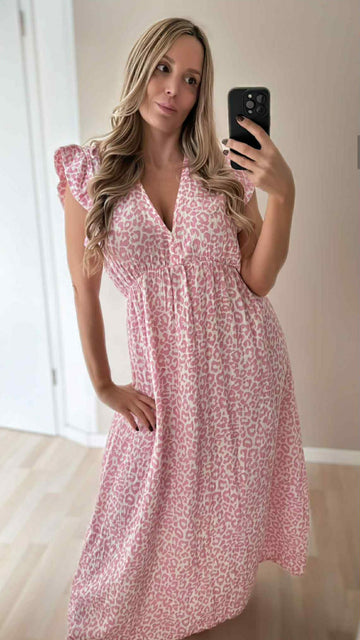 MUSSELINLONGKLEID LEO - ROSA